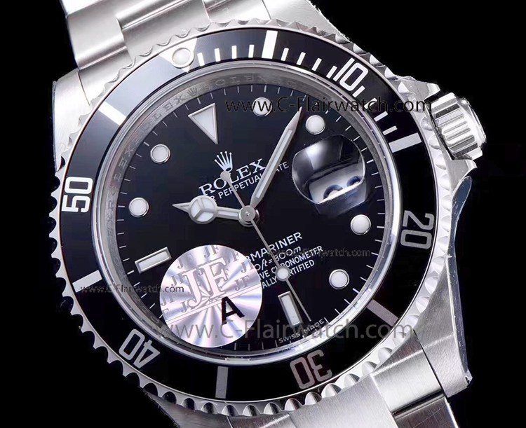JF Rolex Grade 1 Watch Submariner 16610 Black Dial